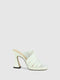Mules de Salto Kitten em Branco